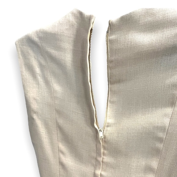 vintage 60s dress suit in tan tweed by Sue Brett -  ILGWU - matching jacket - Picture 8 of 10